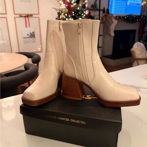 Lulus Bone Platform Ankle Boots